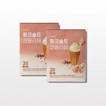 아로마빌 핑크솔트 크림라떼 20g X 20스틱 2개, 20개입, 400g