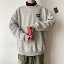 [CCOLATINI] 봄과 가을 스웨터 남성 느슨한 라운드 목 홍콩 스타일 한국 스타일 유행 잘 생긴 모든 일치 캐주얼 코트 남성용 셔츠
