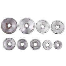 9PCS / 설정 CJ0618 가정용 소형 선반 마이크로 선반 기어 금속 거래소 기어, 하나, 은