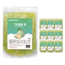 (런칭특가) Cafe fruit 과육이 살아있는 멜론청 1KG, 10개