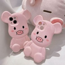 [바보사랑] 2퍼센트 큐티피그 유광스타일 아이폰 케이스 호환, 기종/색상:아이폰11/단일옵션, 상세 설명 참조