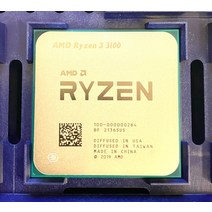 AMD Ryzen 3 3100 AM4 CPU 프로세서 R3 3.6GHz 쿼드 코어 65W OEM 버전
