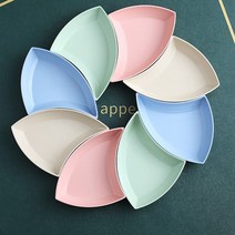 밀짚 구절판그릇 접시 월남쌈 간식트레이 다과 쟁반 과일 식판 빵진열 감성 식기세트, 화살형8개개