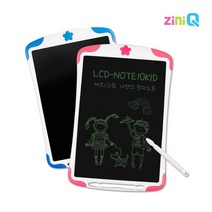 365W7D4349 지니큐 LCD-NOTE10KID 전자노트 노트패드 메모패드 전자 패드 낙서장 메모판 메모장 드로잉패드, 블루