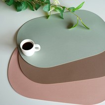 든든 식탁 테이블매트 가죽 방수 깔개 세라믹 원목 패드 깔판, 핑크, 1개입