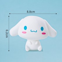 시나모롤 케이크토퍼 데코픽 입체 피규어 토끼 꼬깔모자 생일 파티 장식 케이크픽 귀여운, 시나모롤 입체 피규어