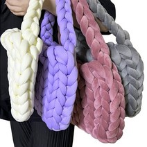 [빠른배송+할인혜택] 자이언트얀가방 자이언트얀벨벳 자이언트얀실 자이언트얀벨벳가방 자이언트얀가방만들기 망고실가방만들기 벨벳뜨개가방 자이언트얀뜨개가방 손뜨개가방 벨벳뜨개가방, 로얄 블루(벨벳)