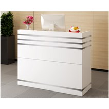 안내데스크 리셉션 금전등록기 매장데스크 안내원, 따뜻한 화이트 100x42x102cm