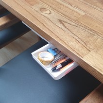 화장대 테이블 밑 슬라이드 펜트리 서랍 소형 화이트