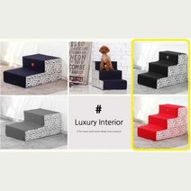 바른생각 애견 다이어트 근력운동 3단계단 강아지슬라이드, 레드