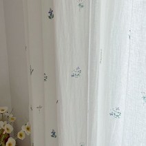 [천삼백케이] [바이아미엣홈] 들꽃 거실 빈티지 꽃무늬 커튼- M사이즈 가리개 거실 주방