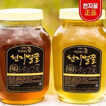 국내산 태백산 천지 벌꿀 아카시아꿀 잡화꿀 2.4KG, 1병