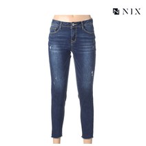 [NIX]여) DM톤 구제 MID 크롭 스키니(FNNSDDK524M)
