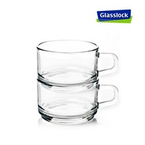 L&K 글라스락 내열강화 수프&디저트 머그 450ml 2P