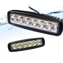 삼항LED 12V-24V LED써치라이트 자동차량안개등, 바형 18W-172 화이트