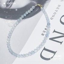 천연원석 3월 탄생석 아쿠아마린 원석 팔찌