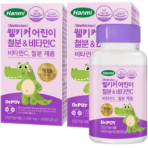 한미헬스 웰키커 어린이 철분 앤 비타민C, 120정, 2개