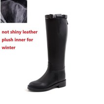 여성 레인 부츠 클래식 스타일 죽 승마 버클