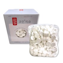 올가드 코인티슈 압축 건티슈 천연 레이온 원단 무형광 무알콜 동전티슈 500매
