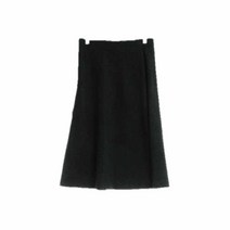 유니클로 다크그레이 체크 면혼방 A라인미디스커트 여자 S [26] 8643