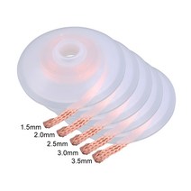 플럭스와이어 1.5mm 2mm 2.5mm 3mm 3.5mm 너비 1.5m 길이 디 솔더링 브레이드 용접 솔더 리무버 심지 와이어 리드 코드 플럭스 bga 수리 도구, 2.5mmx3m