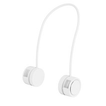 언에스온 휴대용 접이식 넥밴드 목걸이 선풍기, 화이트