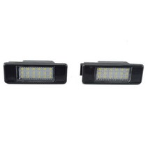 자동차 깜박이 LED 후면 번호 번호판 라이트 램프 푸조 308 II 2 MK2 3008 208 2008 207 CC 오류 무료, Pair