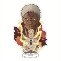 피규어케이스 피규어진열장 아크릴진열장 타이탄 아크릴 스탠드 모델 공격 Levi Mikasa Eren 애니메이션 피규어 Shingeki No Kyojin 데스크 장식 컬렉션 친구, [04] 4