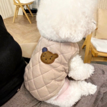 22년 FW신제품- 패리스독 스트라이크후리스베스트 (화이트/그레이) 뽀송 따뜻한 강아지겨울조끼, 화이트