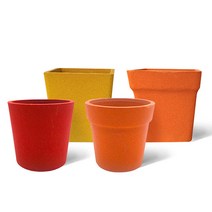 마이플랜트 숨을 쉬는 샌드 화분 2종 ( 원형 정사각 ), 머스터드