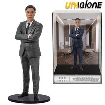 부모님 아빠 정년퇴직선물 퇴임선물 피규어 주문 제작, 피규어+케이스+하단명판