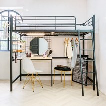 코모드i 올인원 반반한 벙커침대, 블랙