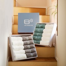 비오 뱀부 감탄 타월 호텔식 수건 200g 10장, 그레이5장+크림화이트5장
