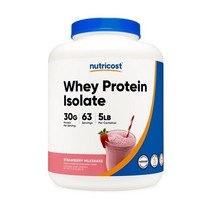 뉴트리코스트 분리유청단백질 웨이 프로틴 아이솔레이트 딸기맛 2.268kg, 1개