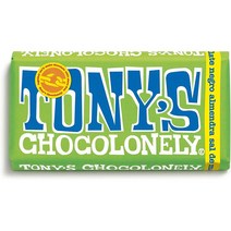 토니스초코론리 다크초콜릿 아몬드 바다소금 180g TonysChocolonely Chocolate Negro con Almendras y Sal de Mar, 1팩
