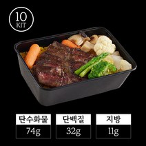 셰프짐 프리미엄 수비드 부채살 스테이크 밀 10KIT, 10kg, 1개