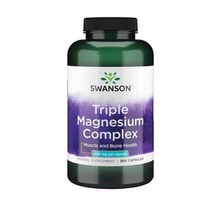 스완슨 트리플 마그네슘 컴플렉스 400mg 300캡슐, 300개입, 1개