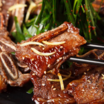 캠핑 손질 la갈비 꽃갈비 미국산 수입산 소갈비 살, 600g