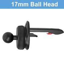 17mm 볼 헤드 베이스 자동차 전화 홀더 범용 에어 벤트 휴대 스탠드 GPS 브래킷 공기 배출구 클립 액세서리, [01] Model 1