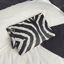 Dirome 레오파드 지브라 가벼운 캐주얼 정장 다용도 여성 클러치백
