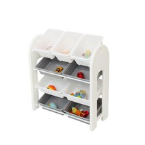 미루 야무진 퍼스트 장난감정리함 시리즈 (색상 리뉴얼), 야무진 퍼스트 4단 정리함 애니.(그레이)