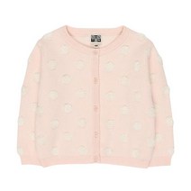 BONTON [아울렛] 베이비 전판 볼륨 도트 면 가디건