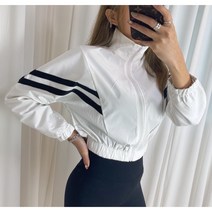 남여공용 커플 간절기 바람막이 집업 2col 오버핏 배색 등산 골프웨어 르샵 경량 두줄 사선 얇은 점퍼
