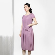 마담플리츠 마르소 플리츠 원피스 주름옷 드레스 반팔