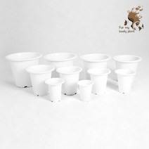 현애분 빅사이즈 6~9호 깊이감 있는 재배 분갈이 화분, 흑색