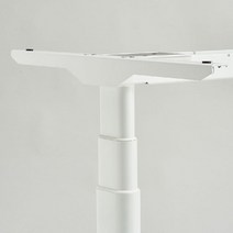높이조절책상 스탠드 스탠딩 테이블 사무실 모션데스크 전동 높낮이조절 학생, 다리 3개 + 탁자 120x60, 하얀색