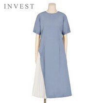 [인베스트] 모던플리츠배색원피스_V2M1OP4091