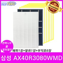 삼성 AX40R3080WMD 편백나무숯 공기청정기필터 세트