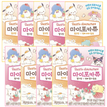 산리오 마이 포카쮸 50g 밀크맛 + 딸기맛, 5 + 5 (합10개)