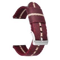 젤센 스마트워치 나토밴드 시계줄 20MM / 에어워치 에어워치2 에어엑스워치 에어엑스워치3 에어엑스워치5 젤센워치5 전용, N4_와인라인/20MM